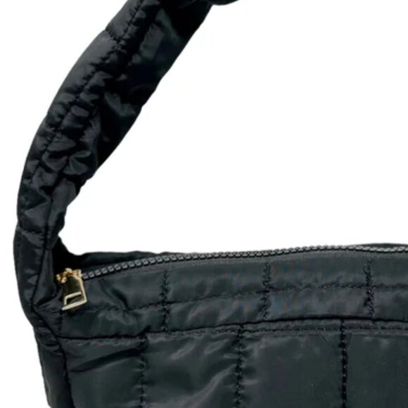 NWT Puffy Quilted Y2K Tan Shoulder Bag - Picture 3 of 6